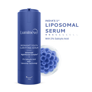 Midnight Youth Clarifying Face Serum with 2% Salicylic Acid for Clear, Balanced Skin