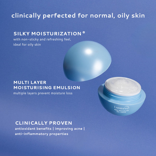 Deep Revitalise Gel Crème for Normal-Oily Skin | ANR & Salicylic for Clear, Refined Pores