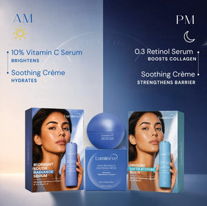 10% Vitamin C Serum + Soothing Crème + 0.3% Retinol Serum