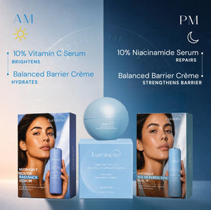 10% Niacinamide Serum + Balanced Barrier Crème + 10% Vitamin C Serum